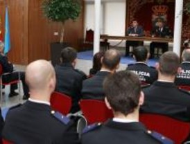 Presentación de los 18 nuevos agentes de Policía Nacional en Leganés