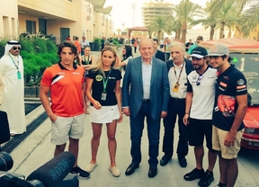 El Rey Juan Carlos apoya a los pilotos españoles