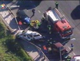 Accidente múltiple en la carretera de Extremadura