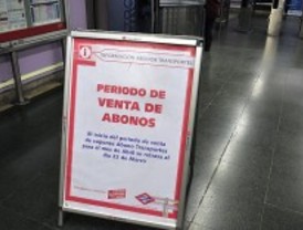 La venta del abono transporte se retrasa una semana