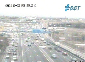 Un accidente en la A-42 dificulta el tráfico en la región