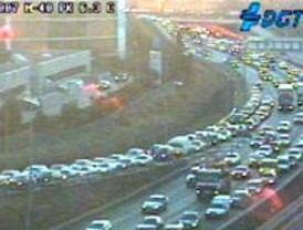 Complicados los accesos por avenida de América