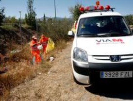 Las carreteras generan 2,5 toneladas de basura al día
