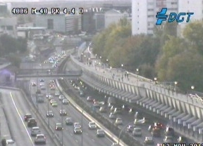 Un accidente en la M-40 colapsa el tráfico