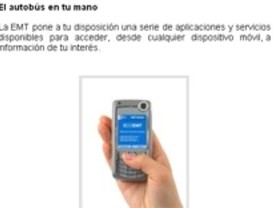 La EMT lanza aplicaciones para moverse mejor en la ciudad con 'smartphones'