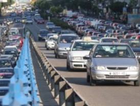 Hora punta intensa en la circulación de la capital