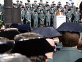 Primera manifestación de guardias civiles uniformados