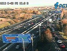 Atasco en la ciudad por un accidente en la A-5