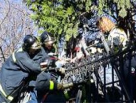 Un ladrón se queda ensartado en la valla del Retiro