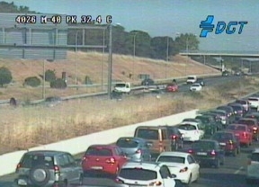 Una incidencia en la M-40 dificulta el tráfico