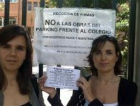 Excavadoras a 10 metros de dos colegios de Retiro
