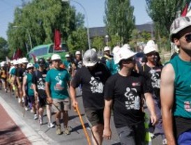 Todo preparado para la manifestación minera