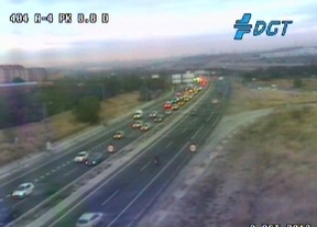 Retenciones en la A-4 debido a un accidente