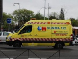 Un conductor que sufrió un accidente con un camión en la M-600 ha sido rescatado