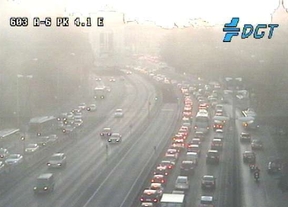 Colapso en la M-30 debido a una incidencia