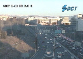 Retenciones en la M-40 por accidente