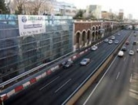 El muro derrumbado en la A-2 estará a punto el 11 de febrero