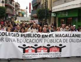 Getafe exige a la Comunidad que construya un colegio en el antiguo campo de fútbol Magallanes