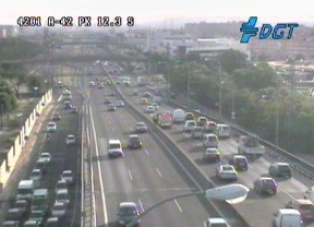 Hora punta accidentada en las carreteras