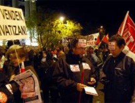 Cientos de empleados del Canal dicen 'no' a su privatización
