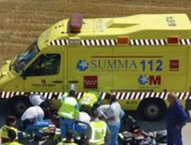 Herido grave un joven motorista en la M-600
