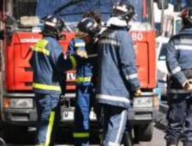 Incendio en un taller de coches de Latina