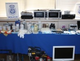 Adulteraban cocaína en un laboratorio clandestino