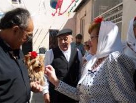 Todo listo para la procesión de la Virgen de la Paloma