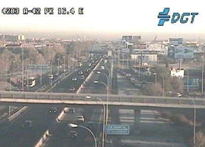 Una avería en la A-42 dificulta la circulación