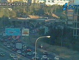 Atasco en la A-1 por obras en Alcobendas