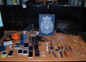 Objetos recuperados en la operación