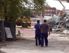 Comienza el derribo del estadio Vallehermoso