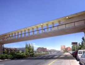 Seis nuevas pasarelas peatonales en la M-30 Este