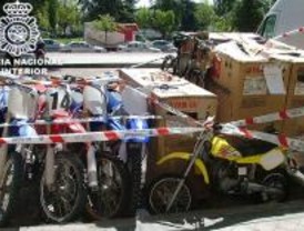 Detienen a un grupo que robó más de 20 motocicletas en Teruel valoradas en 150.000 euros