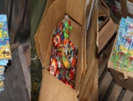 Intervienen 300.000 juguetes falsificados en una nave de Fuenlabrada