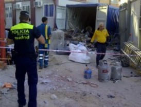 Herido muy grave tras explotar una caseta de obra
