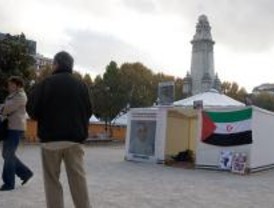 Apoyo a Amenatu Haidar en Plaza de España
