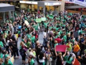 Protestas en el acto de apertura de la Complutense