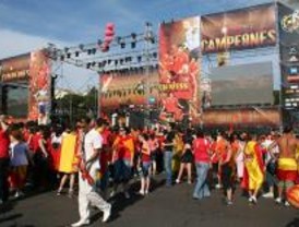 Todo preparado para recibir a la selección