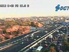 10 kilómetros de atasco en la M-40