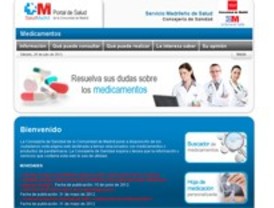 La Comunidad pone en marcha una web para que los madrileños puedan informarse sobre los medicamentos
