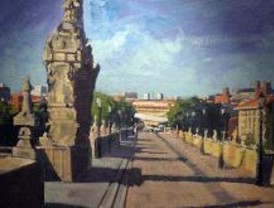 El PSOE denuncia que se aparca en el Puente de Toledo