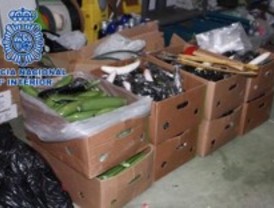 La Policía interviene 448 kilos de cocaína en plátanos de plástico