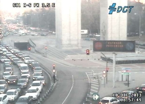 Atascada la A-6 debido a un accidente