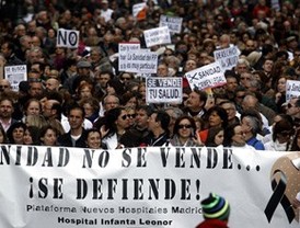 Observatorio Madrileño de Salud: 'El plan sanitario suprimirá más de 7.000 empleos públicos'