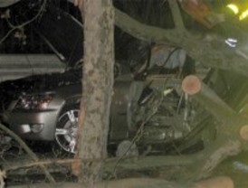 Cinco jóvenes heridos al colisionar con con un coche de gama alta contra un taxi