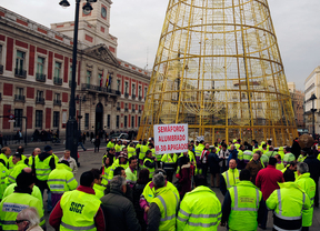Los trabajadores de los semáforos se suman el lunes a la huelga de alumbrado
