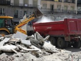 Cortes de tráfico por obras en la plaza de España de Getafe