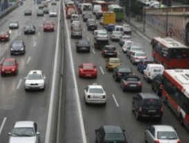 Un accidente en la M-50 atasca la hora punta