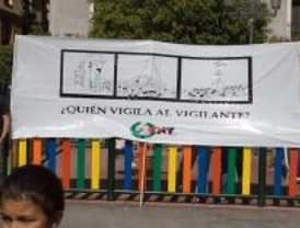 Concentrados contra el 'Gran Hermano' de Lavapiés